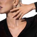[Loco jewelrys] My Twin Trio  Diamond Earrings