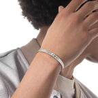 [Loco jewelrys]Move Noa Ciselé half pavé bangle