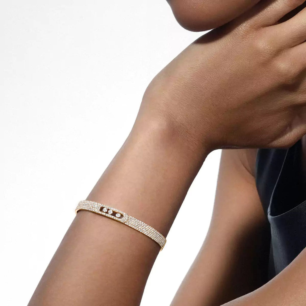 [Loco jewelrys]Move Noa Full Pavé Diamond Bangle Bracelet