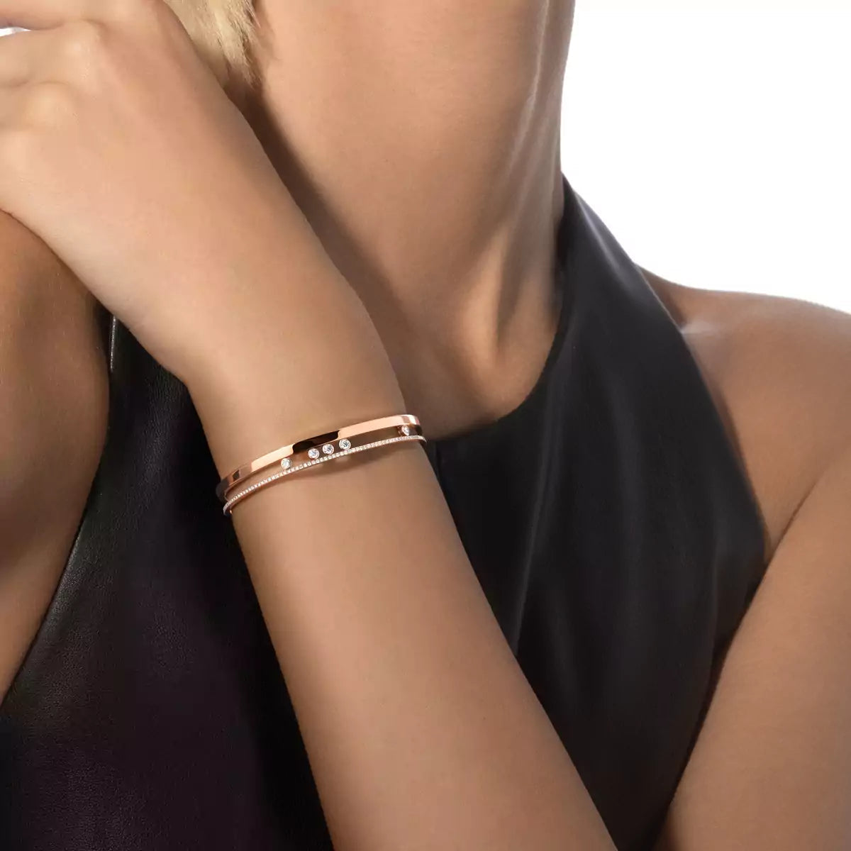[Loco jewelrys]Move Romane Diamond Bangle Bracelet