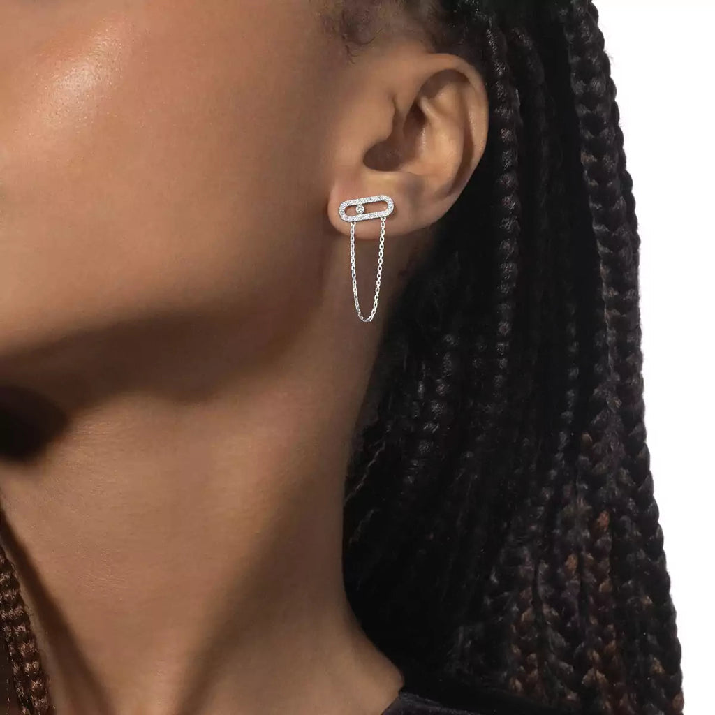 [Loco jewelrys]Move Uno Diamond Earrings