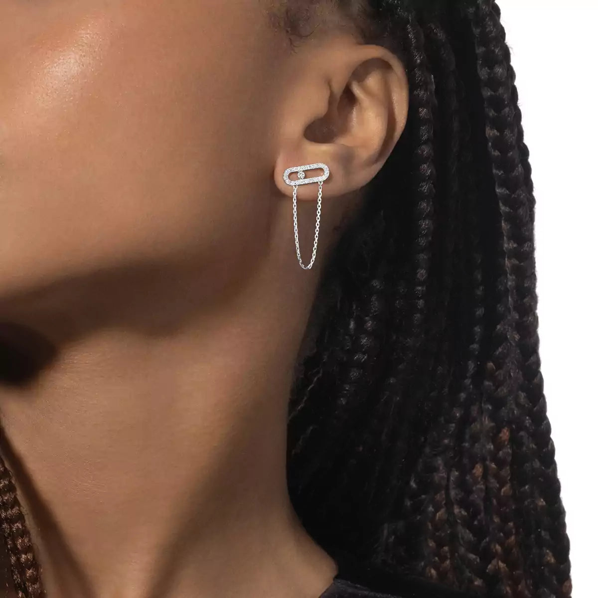 [Loco jewelrys]Move Uno Diamond Earrings
