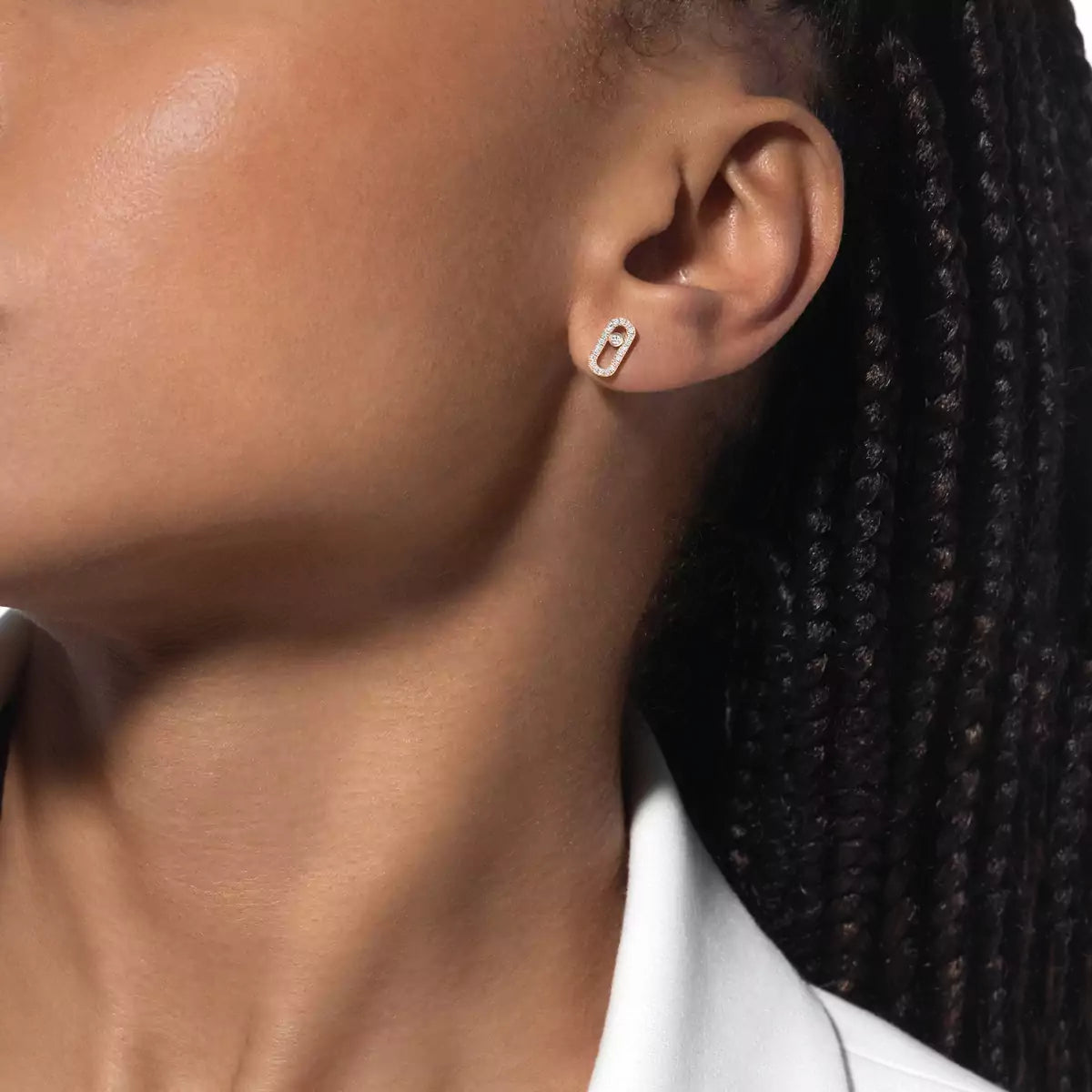 [Loco jewelrys]Move Uno Diamond Earrings