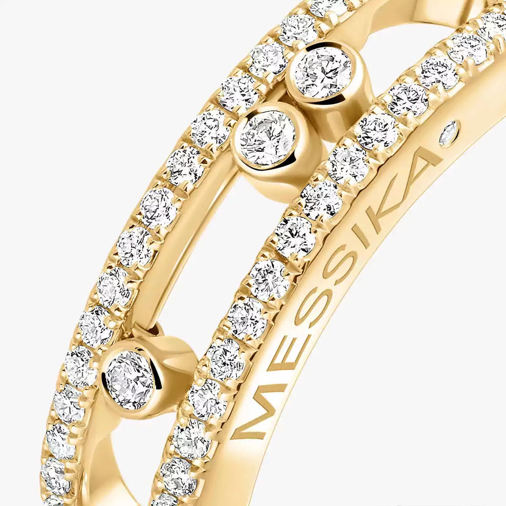 [Loco jewelrys] Baby Move Gold Diamond Pave_ Ring