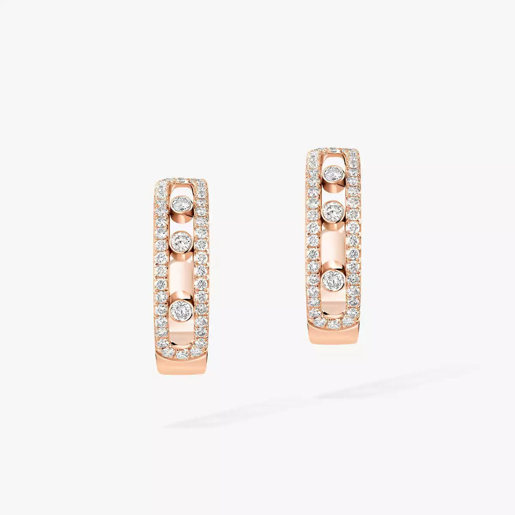 [Loco jewelrys]Diamond Pave_ Hoop Earrings Move