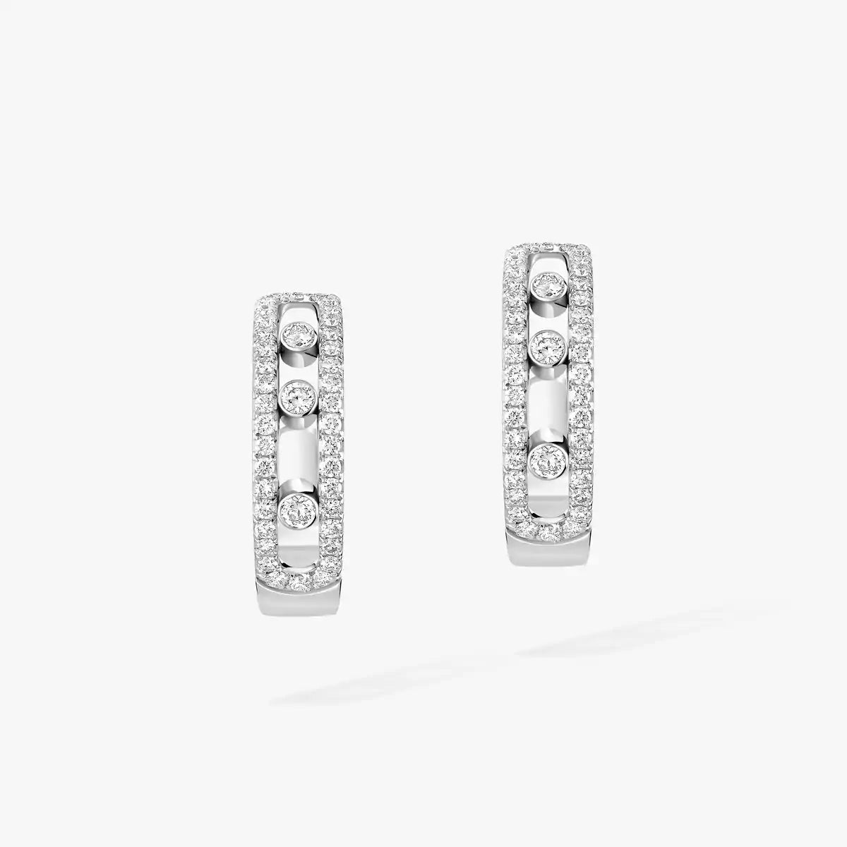 [Loco jewelrys]Diamond Pave_ Hoop Earrings Move