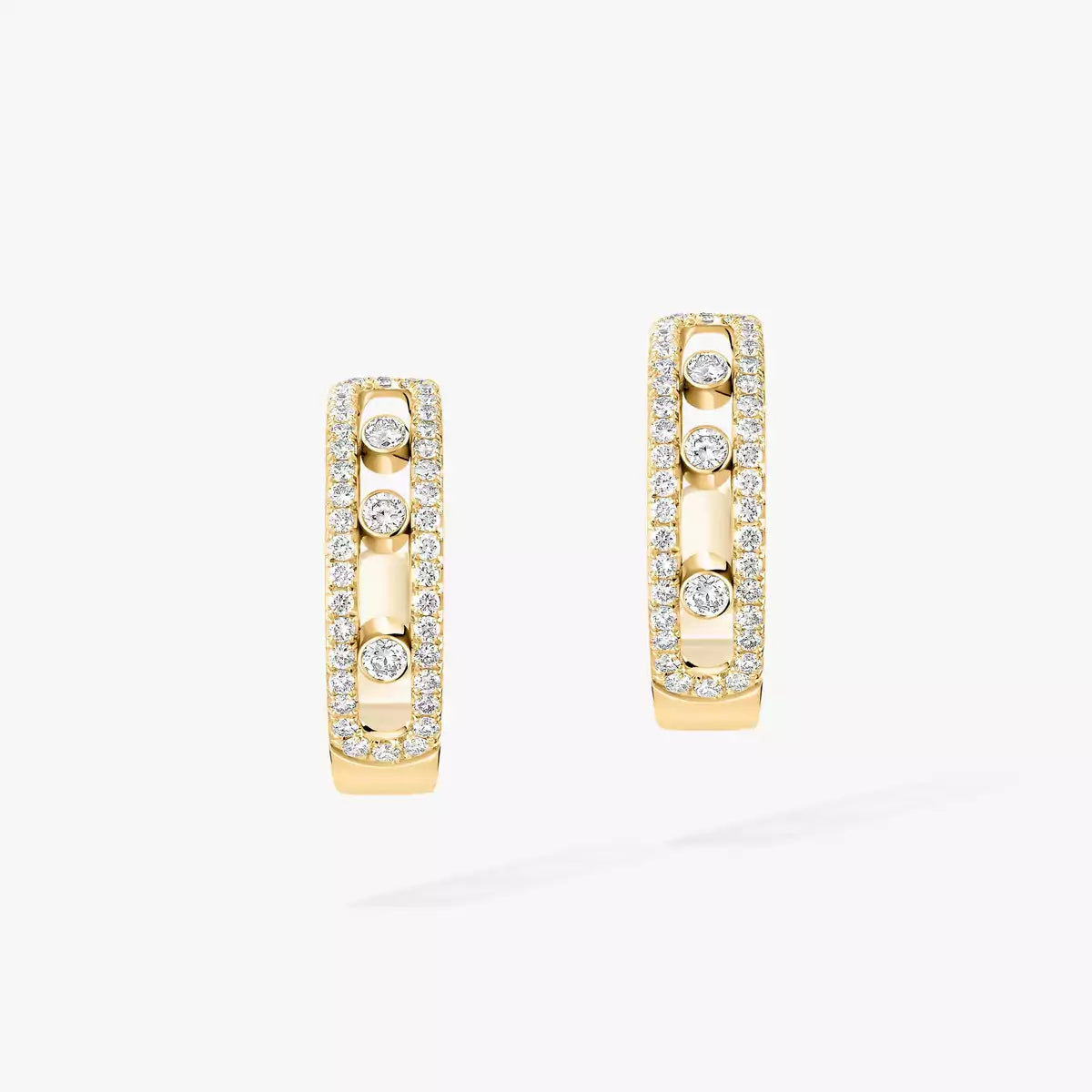 [Loco jewelrys]Diamond Pave_ Hoop Earrings Move