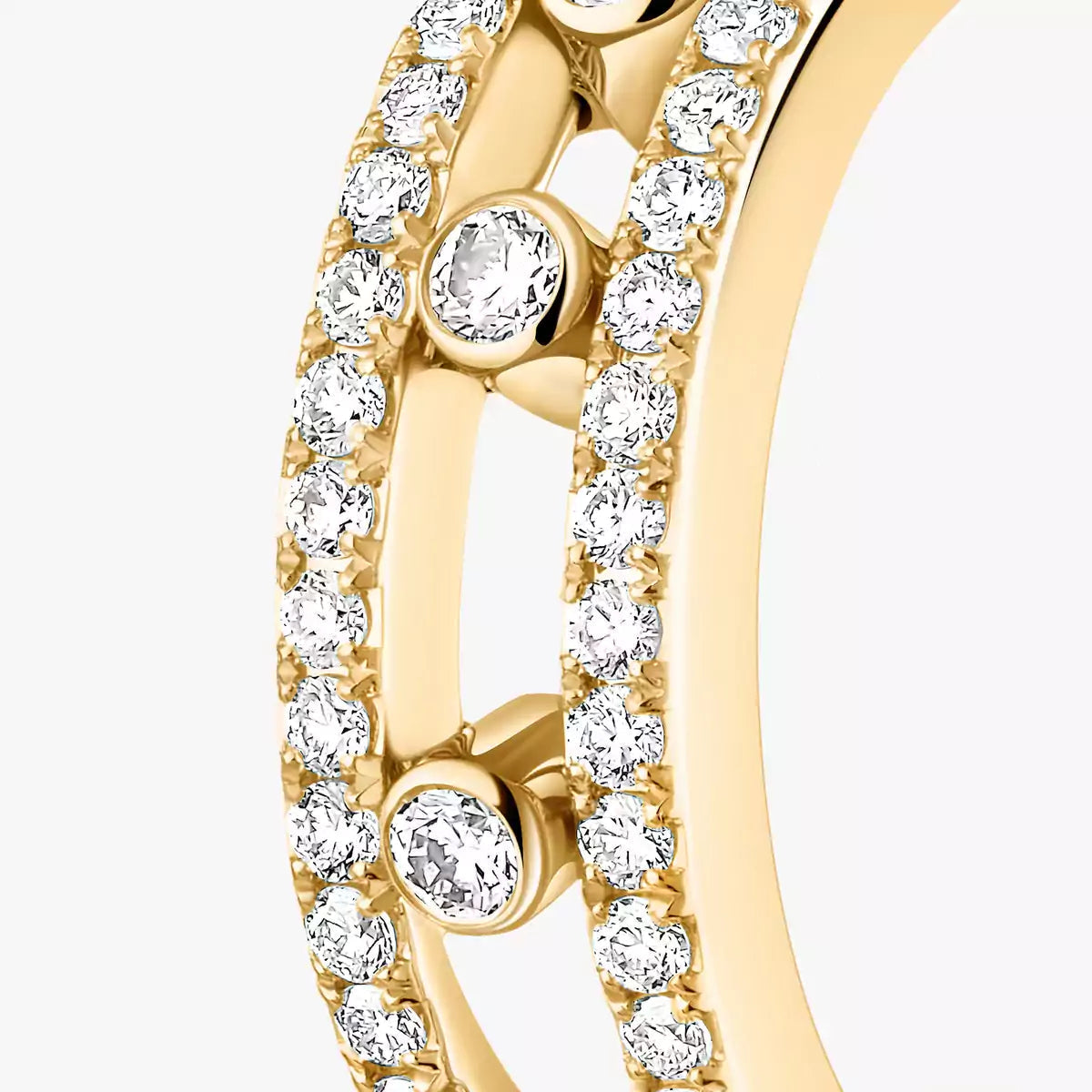 [Loco jewelrys]Diamond Pave_ Hoop Earrings Move