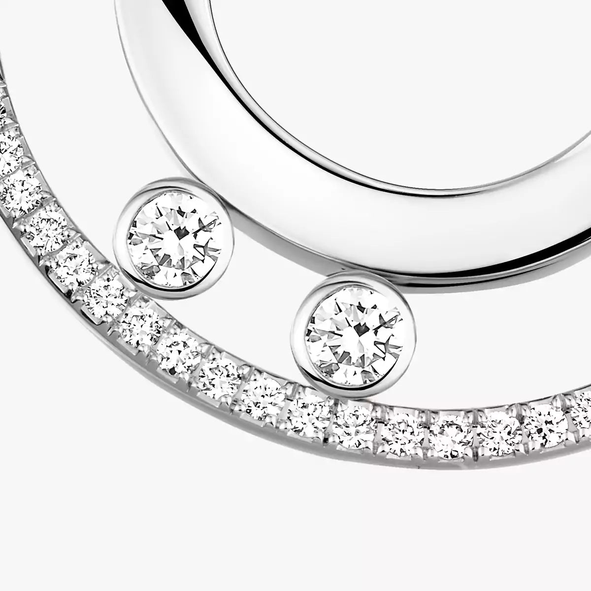 [Loco jewelrys]Move Romane Small Diamond Hoop Earrings