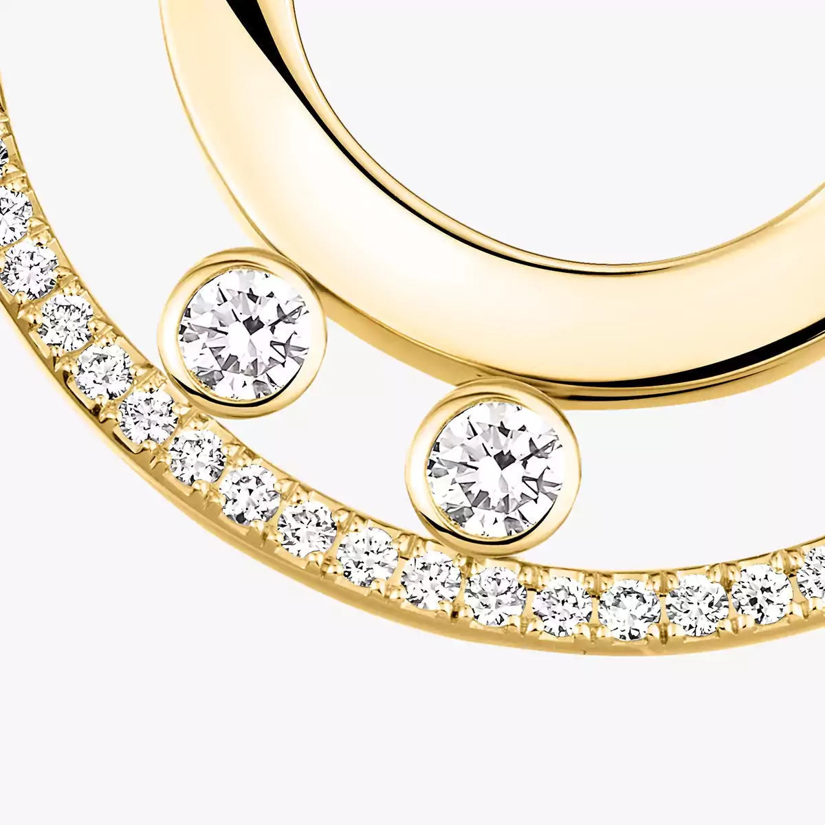 [Loco jewelrys]Move Romane Small Diamond Hoop Earrings