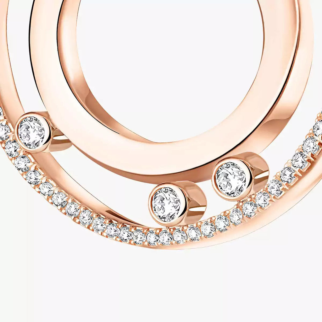 [Loco jewelrys]Move Romane Small Diamond Hoop Earrings