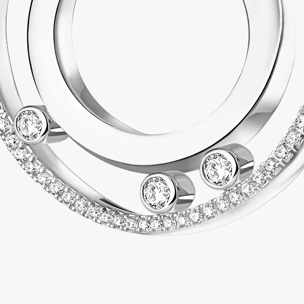 [Loco jewelrys]Move Romane Small Diamond Hoop Earrings
