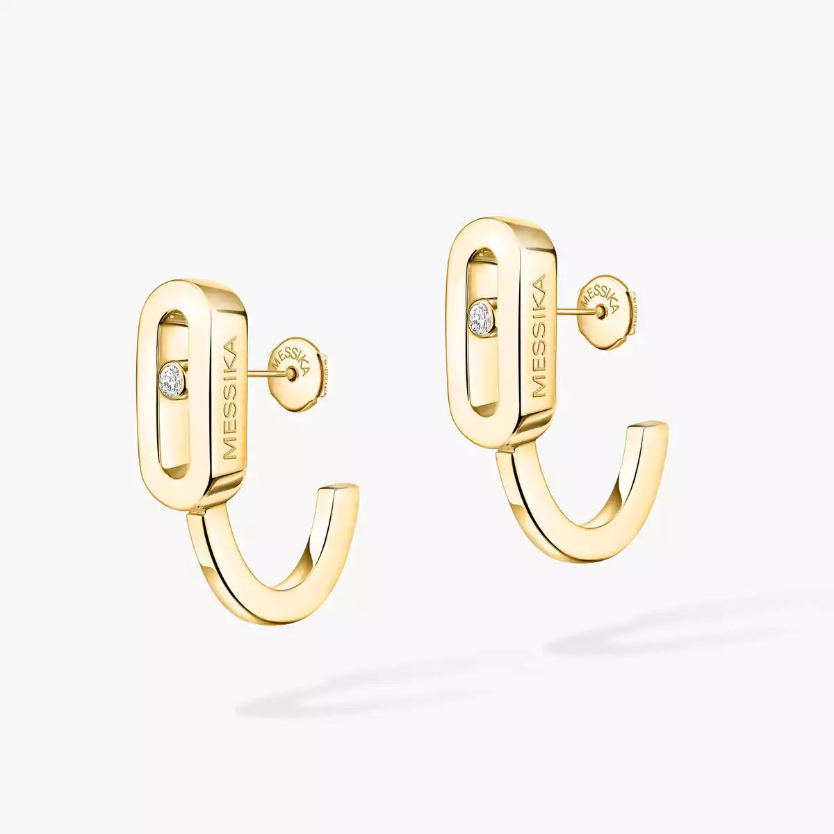 [Loco jewelrys]Diamond Mini Hoop Earrings Move Classique