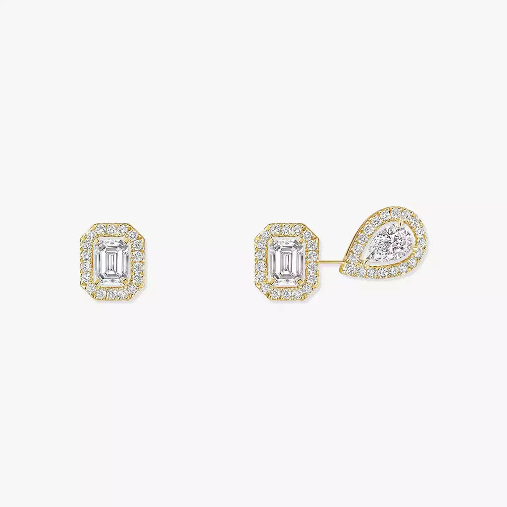 [Loco jewelrys]Diamond Earrings 0,10ct My Twin 1+2