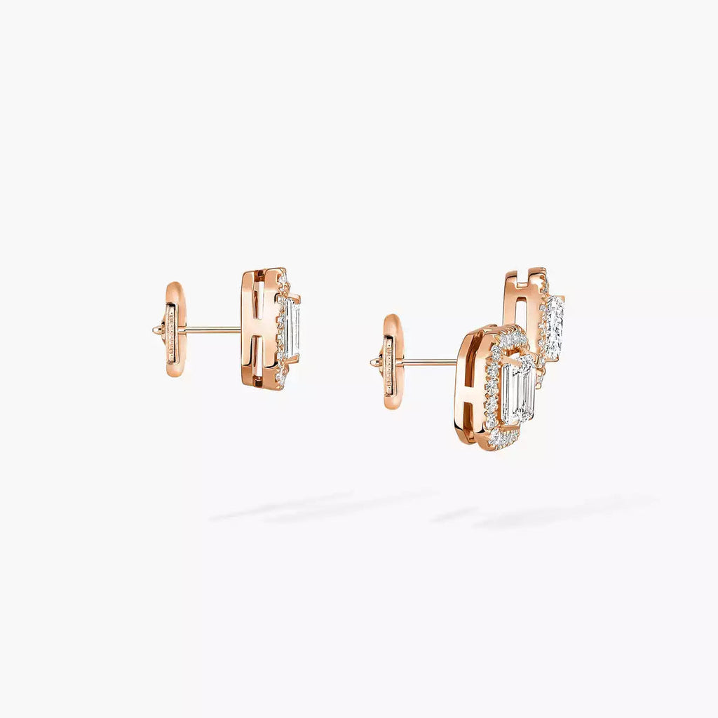[Loco jewelrys]Diamond Earrings 0,10ct My Twin 1+2