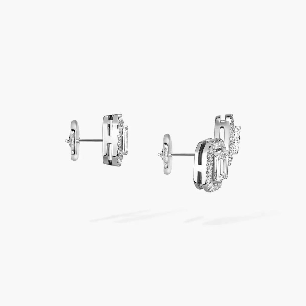 [Loco jewelrys]Diamond Earrings 0,10ct My Twin 1+2