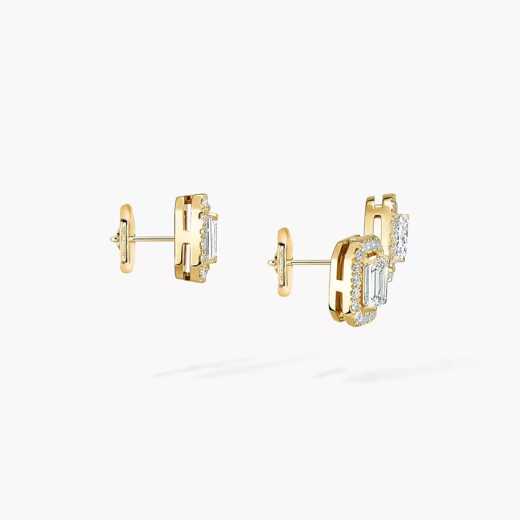 [Loco jewelrys]Diamond Earrings 0,10ct My Twin 1+2