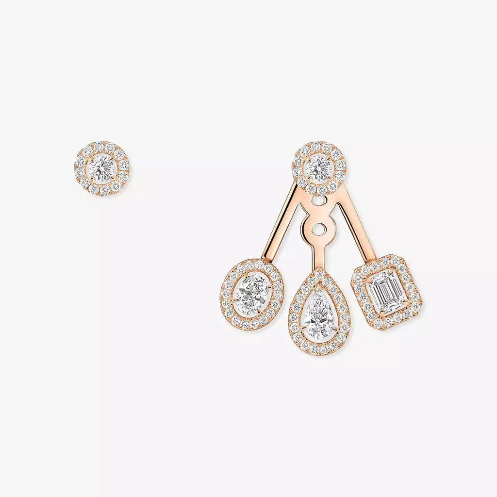 [Loco jewelrys] My Twin Trio  Diamond Earrings