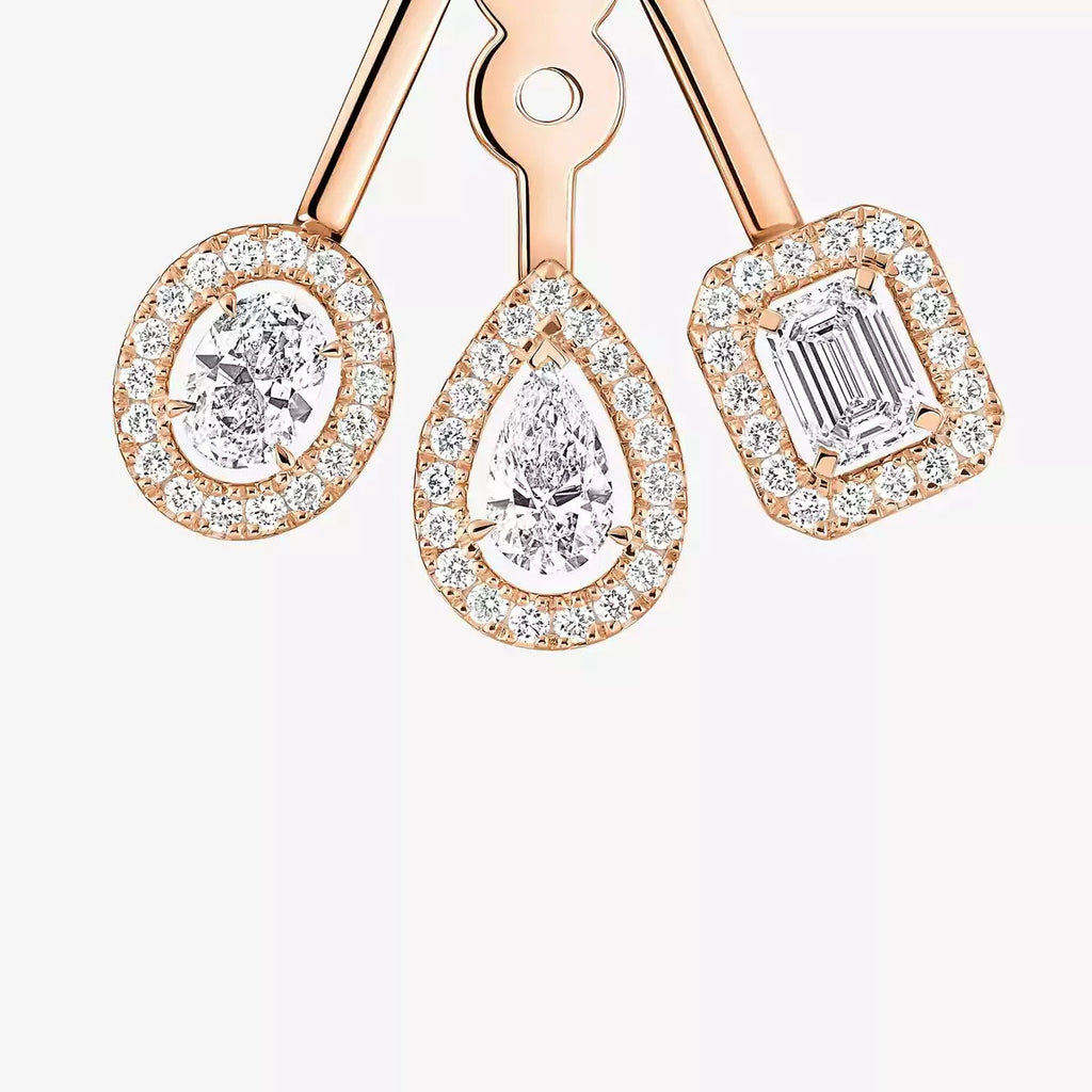 [Loco jewelrys] My Twin Trio  Diamond Earrings