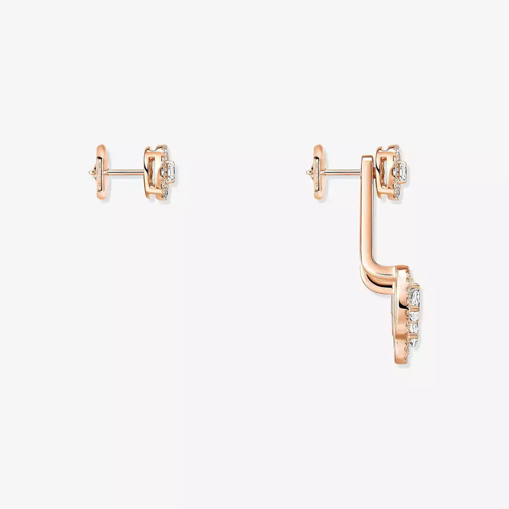 [Loco jewelrys] My Twin Trio  Diamond Earrings