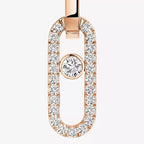 [Loco jewelrys]Move Link Diamond Earrings