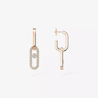 [Loco jewelrys]Move Link Diamond Earrings