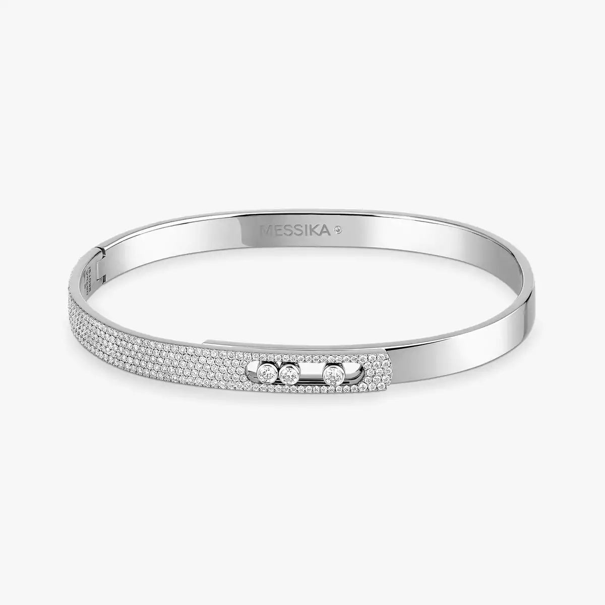 [Loco jewelrys]Move Noa Rose Gold Pavé Diamond Bangle Bracelet