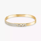 [Loco jewelrys]Move Noa Rose Gold Pavé Diamond Bangle Bracelet