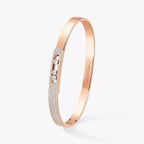 [Loco jewelrys]Move Noa Rose Gold Pavé Diamond Bangle Bracelet