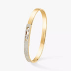 [Loco jewelrys]Move Noa Rose Gold Pavé Diamond Bangle Bracelet