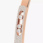 [Loco jewelrys]Move Noa Rose Gold Pavé Diamond Bangle Bracelet
