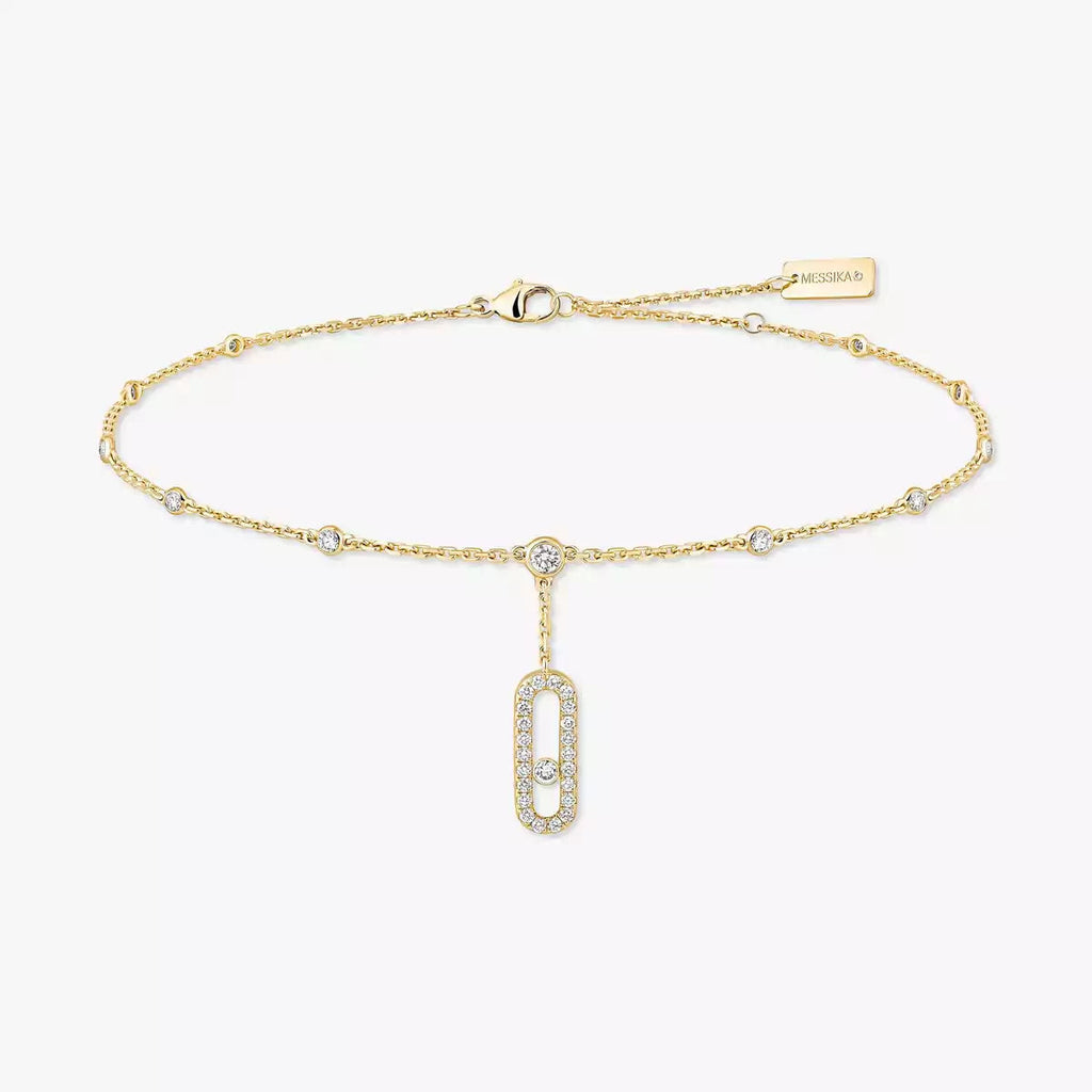 [Loco jewelrys] Move Uno pavé ankle bracelet