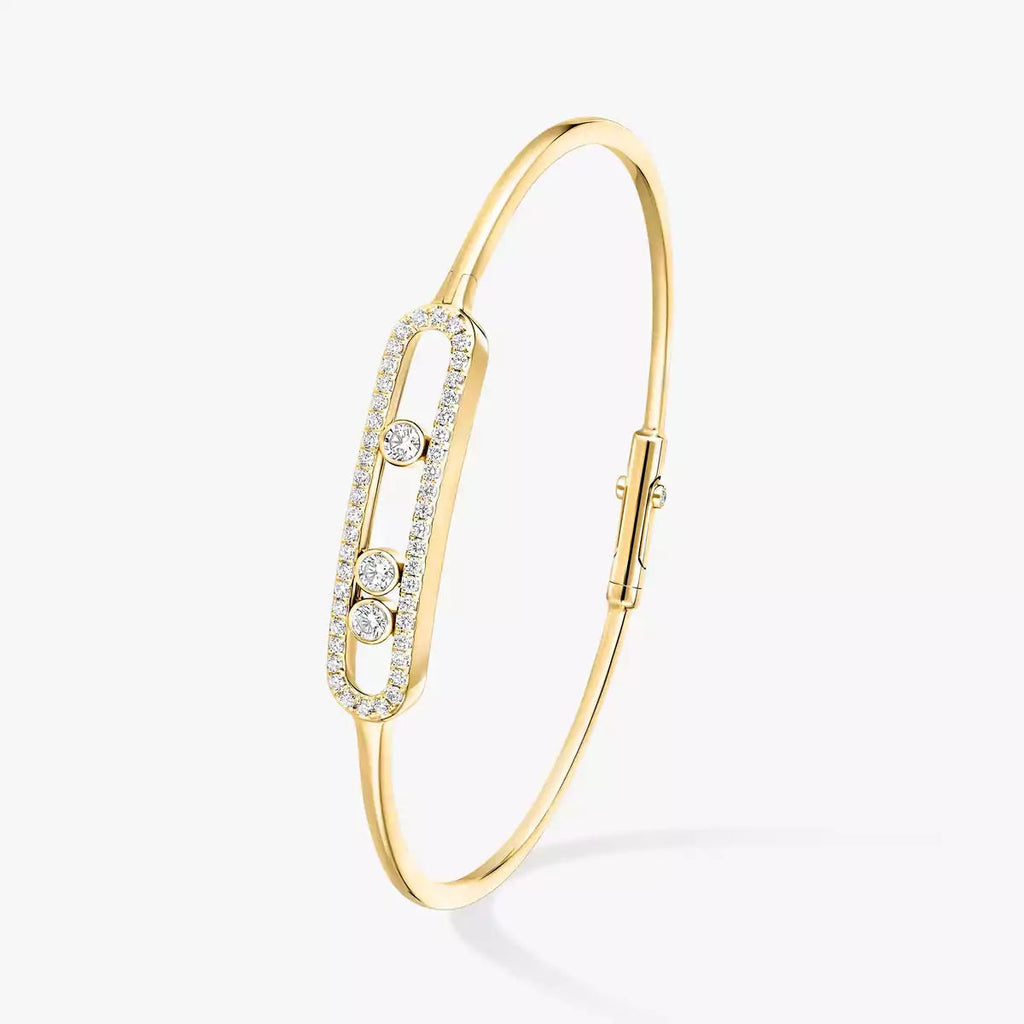 [Loco jewelrys]Move Pavé Diamond Bangle Bracelet M
