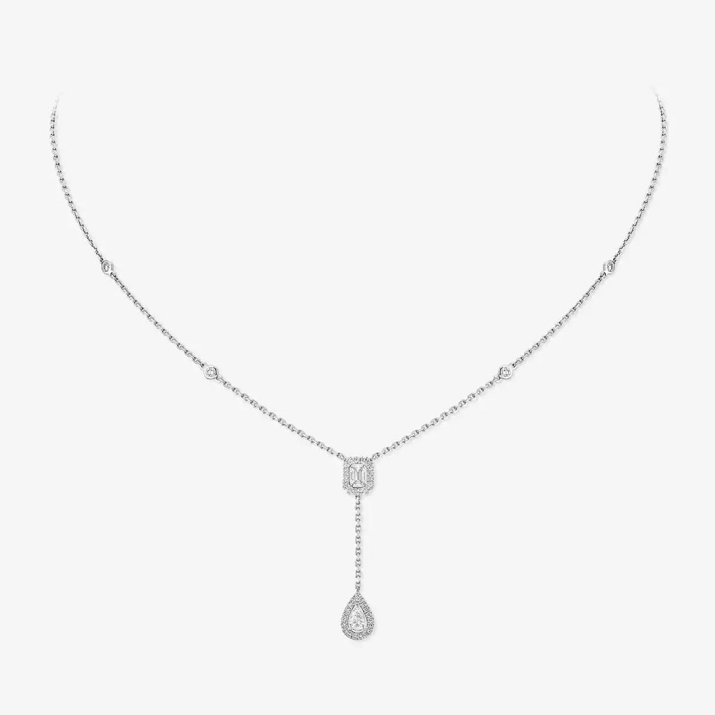 [Loco jewelrys]Gold Diamond Tie Necklace