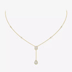 [Loco jewelrys]Gold Diamond Tie Necklace