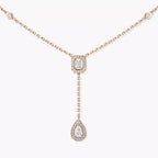 [Loco jewelrys]Gold Diamond Tie Necklace
