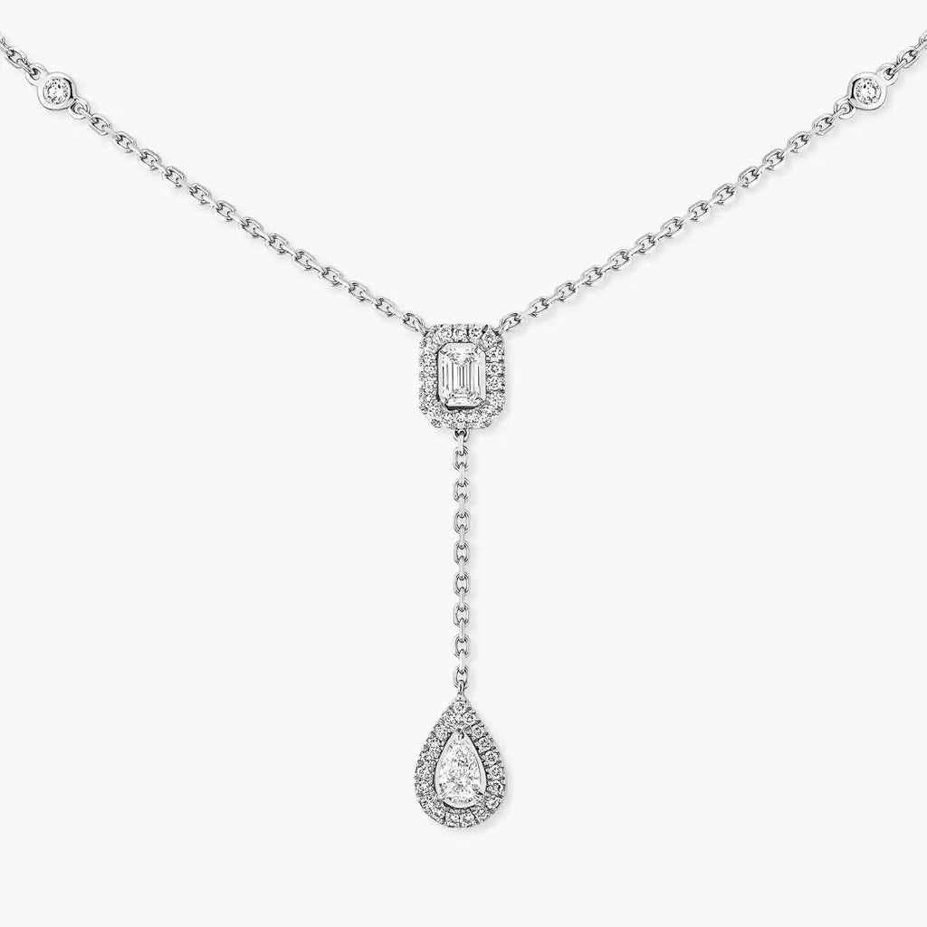 [Loco jewelrys]Gold Diamond Tie Necklace