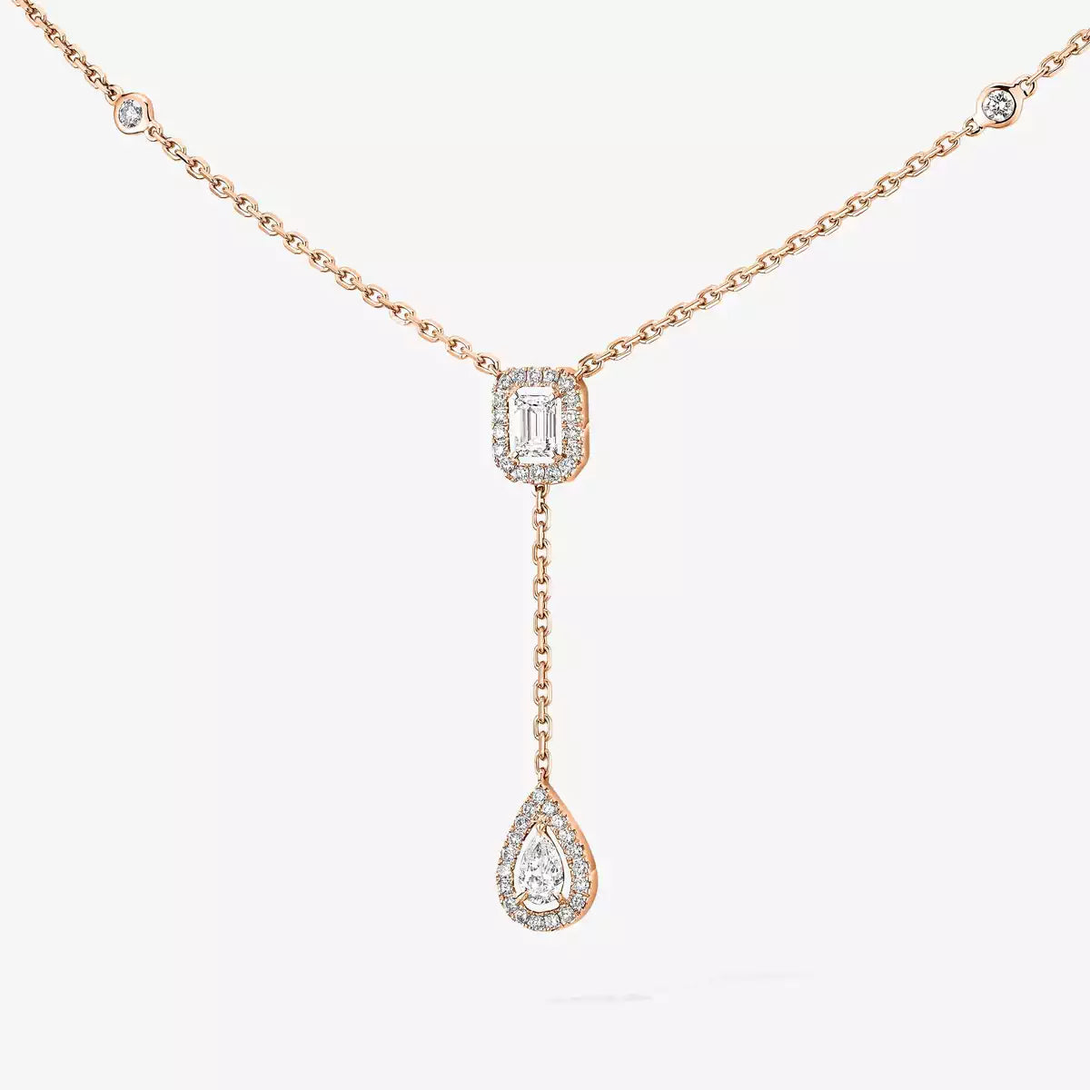 [Loco jewelrys]Gold Diamond Tie Necklace
