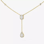 [Loco jewelrys]Gold Diamond Tie Necklace