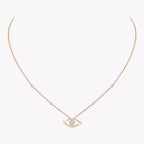 [Loco jewelrys]Pave_ Diamond Necklace Lucky Eye