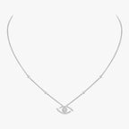 [Loco jewelrys]Pave_ Diamond Necklace Lucky Eye