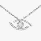 [Loco jewelrys]Pave_ Diamond Necklace Lucky Eye