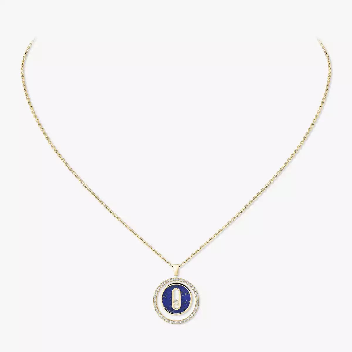 [Loco jewelrys]Lucky Move Diamond Necklace in Rose Gold and White Mother-of-Pearl