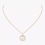 [Loco jewelrys]Lucky Move Diamond Necklace in Rose Gold and White Mother-of-Pearl
