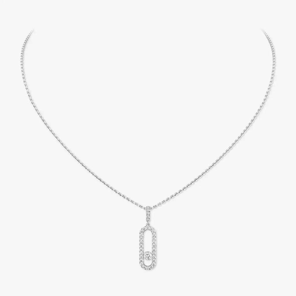 [Loco jewelrys]Move Uno Diamond Necklace in Rose Gold