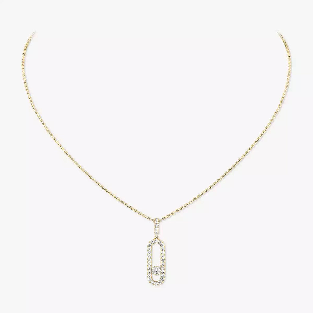 [Loco jewelrys]Move Uno Diamond Necklace in Rose Gold