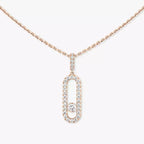 [Loco jewelrys]Move Uno Diamond Necklace in Rose Gold
