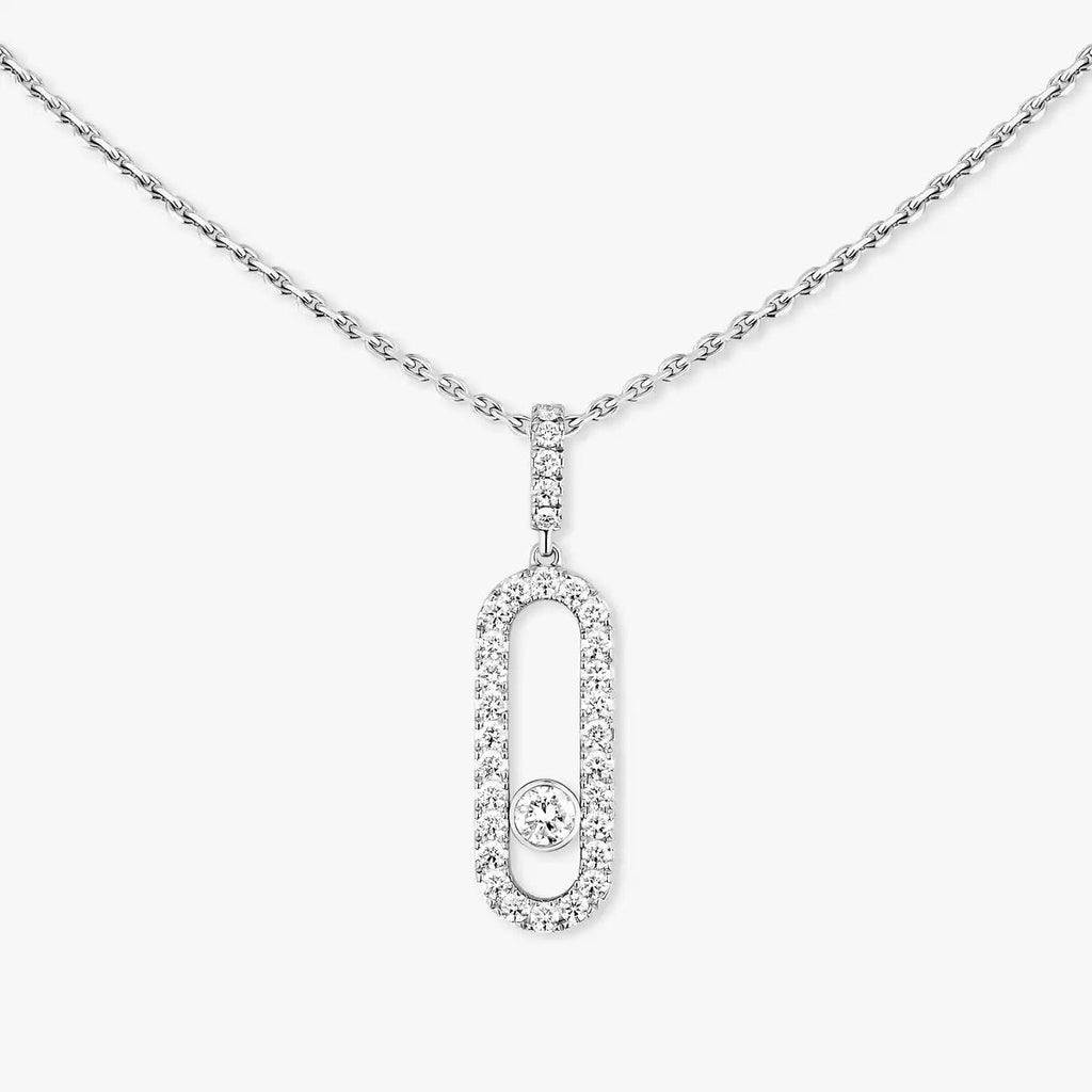 [Loco jewelrys]Move Uno Diamond Necklace in Rose Gold