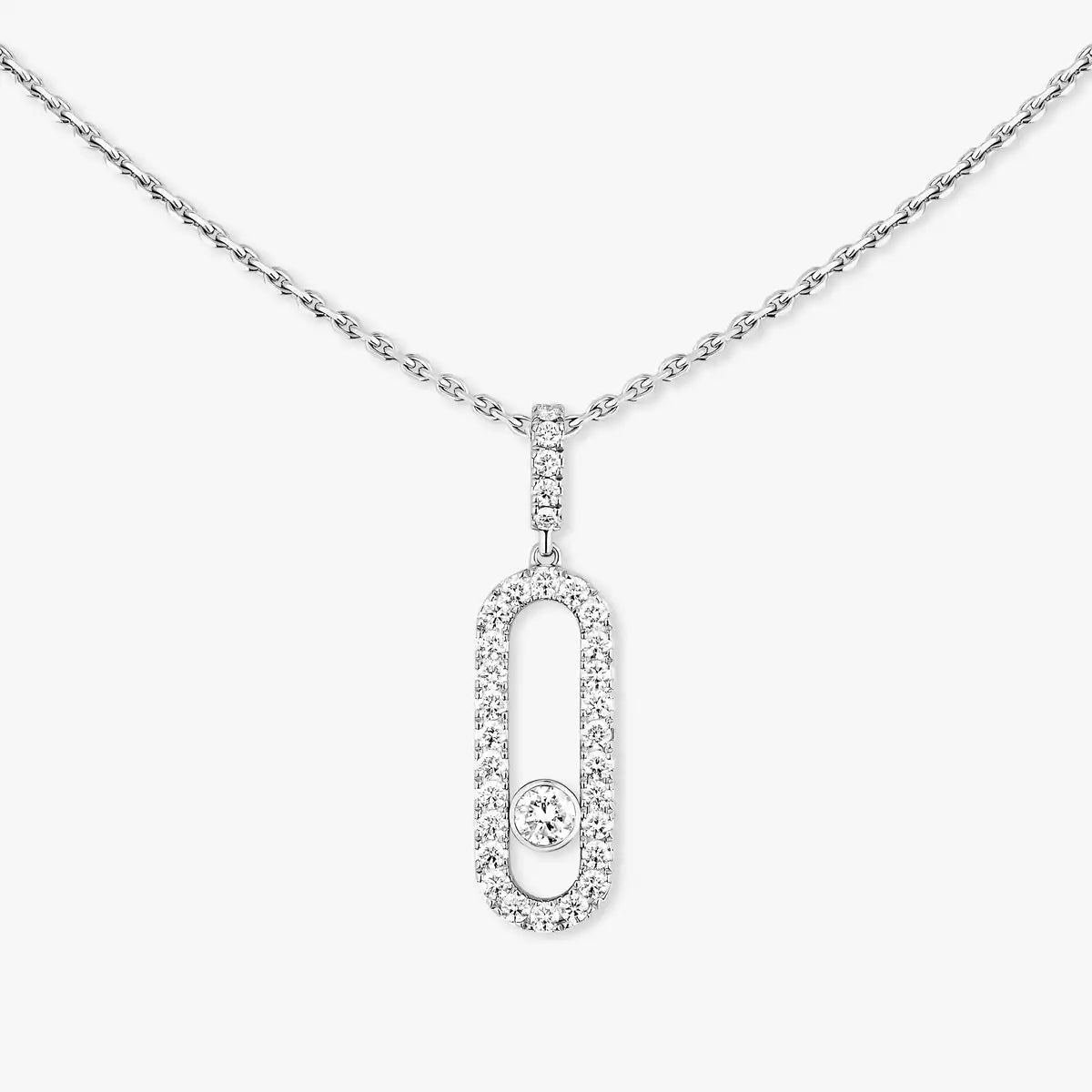 [Loco jewelrys]Move Uno Diamond Necklace in Rose Gold
