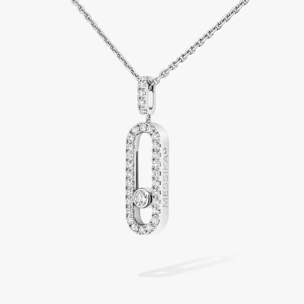 [Loco jewelrys]Move Uno Diamond Necklace in Rose Gold